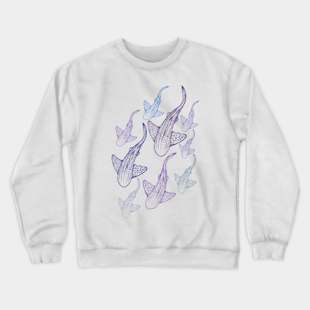 shark Crewneck Sweatshirt by painting whales